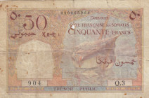 Djibouti, 50 Francs, 1952, FINE, p25
FINE
Split, rips and stains
Estimate: USD 25-50