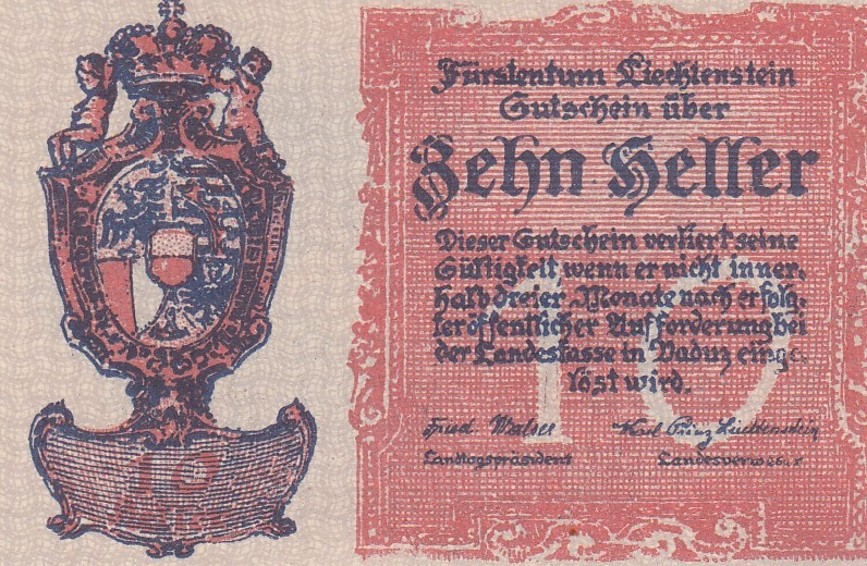 Liechtenstein, 10 Heller, 1920, UNC, p1
UNC
Estimate: USD 25-50