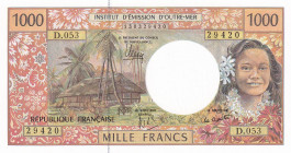French Pacific Territories, 1.000 Francs, 1992/2003, UNC, p2m
UNC
Estimate: USD 30-60