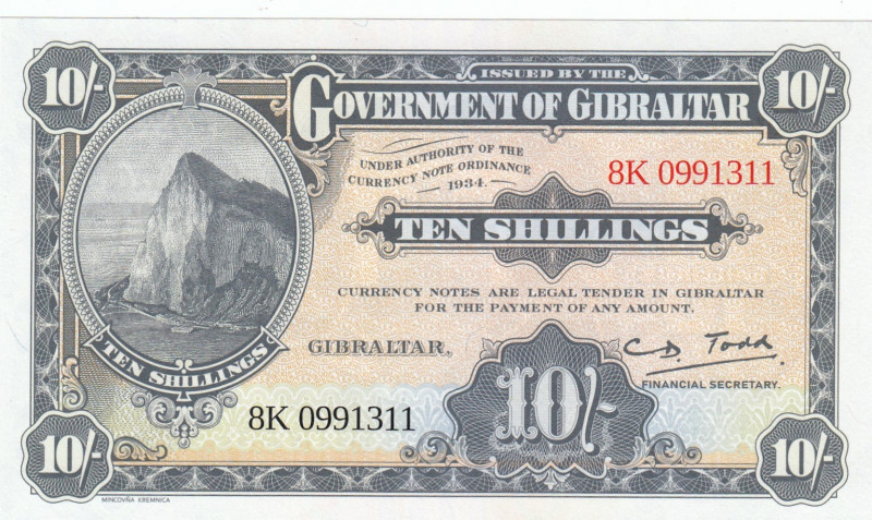 Gibraltar, 10 Shillings, 2018, UNC, p41
UNC
Commemorative banknote
Estimate: ...