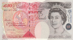 Great Britain, 50 Pounds, 1994, UNC, p388a
UNC
Queen Elizabeth II. Potrait
Estimate: USD 125-250