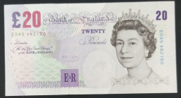 Great Britain, 20 Pounds, 2004, UNC, p390b
UNC
Queen Elizabeth II. Potrait
Estimate: USD 25-50