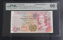 Guernsey, 20 Pounds, 2012, UNC, p61
UNC
PMG 66 EPQ, Queen Elizabeth II Portrait, Commemorative Banknote
Estimate: USD 75-150
