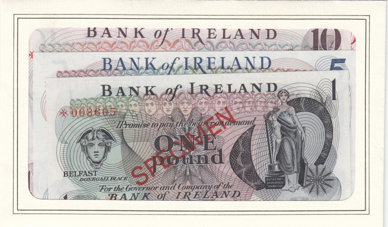 Northern Ireland, 1-5-10-100 Pounds, 1978, UNC, p61-p64CS1, SPECIMEN
UNC
(Tota...