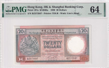 Hong Kong, 20 Dollars, 1990, UNC, p197a
UNC
PMG 64
Estimate: USD 30-60