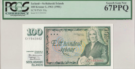 Iceland, 100 Kronur, 1981, UNC, p50a
UNC
PCGS 67 PPQ, High Condition
Estimate: USD 30-60