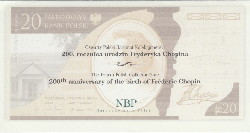 Poland, 20 Zlotych, 2009, UNC, p181, FOLDER
UNC
Commemorative banknote
Estima...