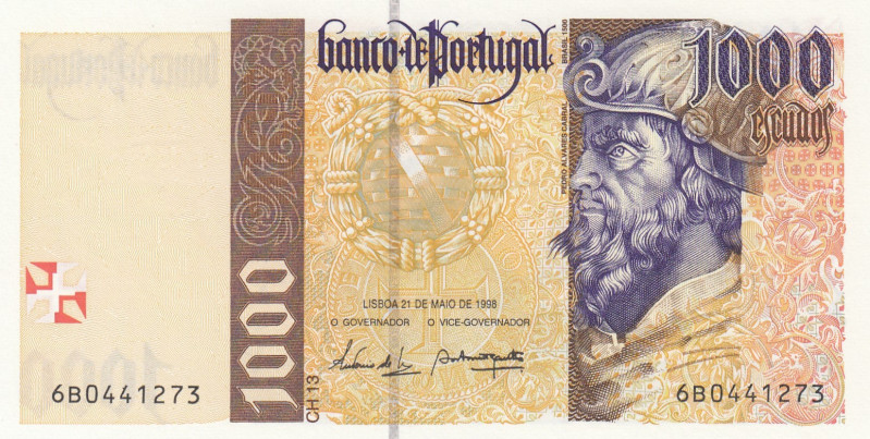 Portugal, 1.000 Escudos, 1998, UNC, p188c
UNC
Estimate: USD 20-40