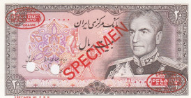 Iran, 20 Rials, 1974/1979, UNC, p100s, SPECIMEN
UNC
Estimate: USD 250-500