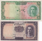 Iran, 10-50 Rials, 1944/1948, VF, p40; p49, (Total 2 banknotes)
VF
Estimate: USD 20-40