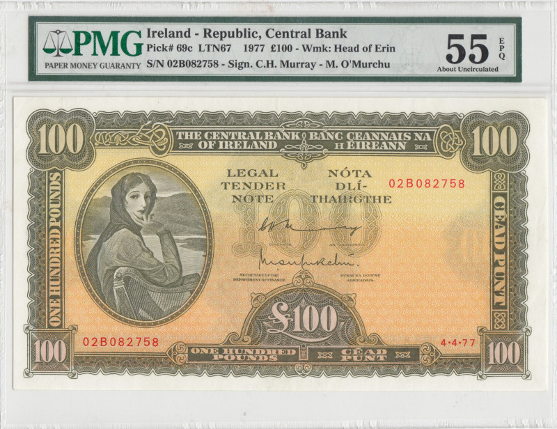 Ireland, 100 Pounds, 1977, AUNC, p69c
AUNC
PMG 55 EPQ
Estimate: USD 1500-3000