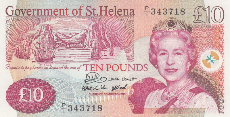 Saint Helena, 10 Pounds, 2004, UNC, p12a
UNC
Queen Elizabeth II. Potrait
Esti...