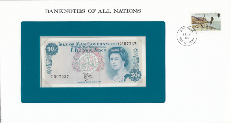 Isle of Man, 50 New Pence, 1979, UNC, p33, FOLDER
UNC
In its stamped and stamp...