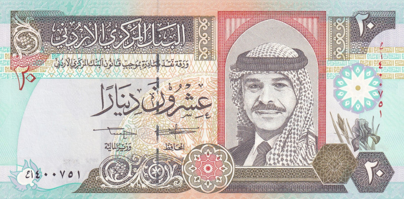 Jordan, 20 Dinars, 1992, UNC, p27a
UNC
Estimate: USD 50-100