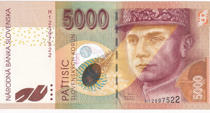 Slovakia, 5.000 Korun, 1999, UNC(-), p33
UNC(-)
Estimate: USD 500-1.000