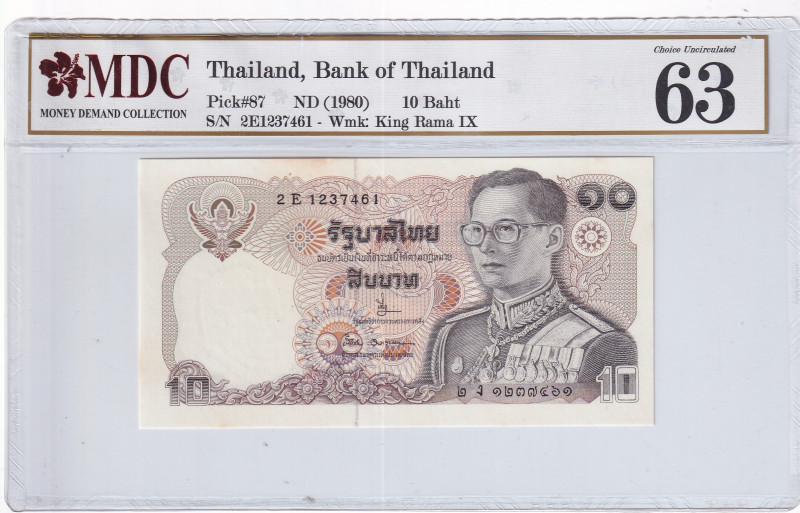 Thailand, 10 Baht, 1980, UNC, p87
UNC
MDC 63
Estimate: USD 20-40