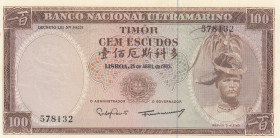 Timor, 100 Escudos, 1963, UNC, p28a
UNC
Estimate: USD 20-40