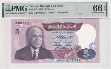Tunisia, 5 Dinars, 1983, UNC, p79
UNC
PMG 66 EPQ
Estimate: USD 30-60