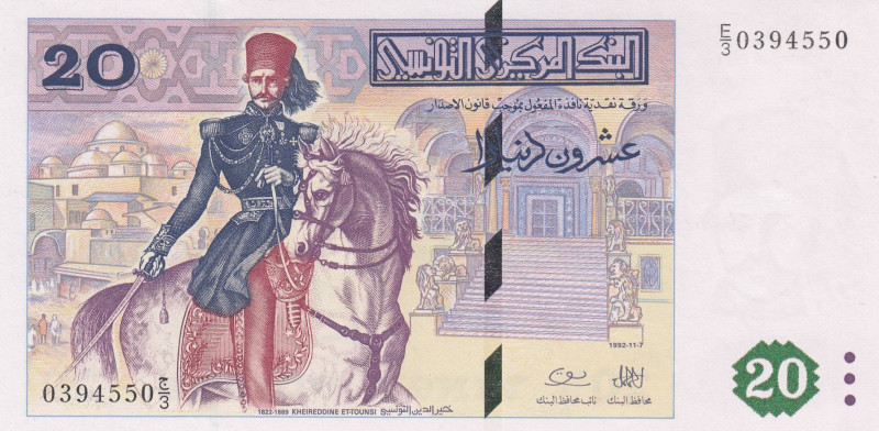 Tunisia, 20 Dinars, 1992, UNC, p88
UNC
Estimate: USD 25-50