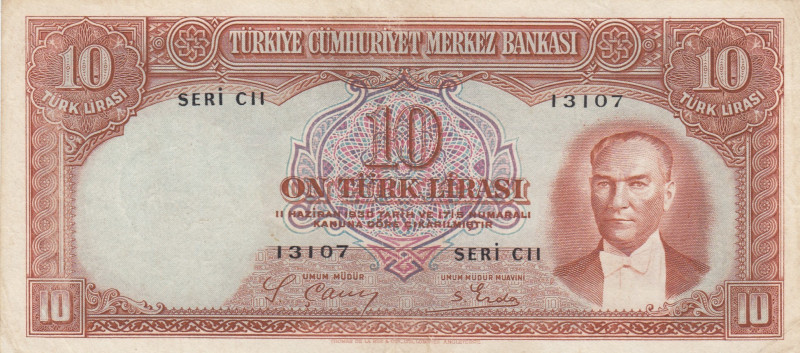 Turkey, 10 Lira, 1938, VF(+), p128, 2.Emission
VF(+)
Estimate: USD 300-600