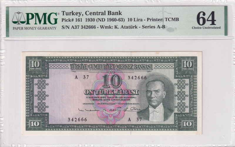 Turkey, 10 Lira, 1963, UNC, p161, 5.Emission
UNC
PMG 64
Estimate: USD 150-300