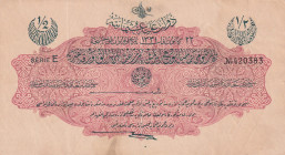 Turkey, Ottoman Empire, 1/2 Livre, 1916, XF, p82, Talat / Hüseyin Cahid
XF
V. Mehmed Reşad Period, AH: 22 December 1331, sign: Talat / Hüseyin Cahid...