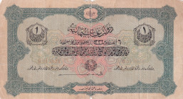 Turkey, Ottoman Empire, 1 Livre, 1916, FINE, p90a, Talat / Hüseyin Cahid
FINE
V. Mehmed Reşad Period, AH: 6 August 1332,sign: Talat / Hüseyin Cahid,...
