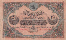 Turkey, Ottoman Empire, 2 1/2 Livres, 1918, FINE, p108b, Cavid / Hüseyin Cahid
FINE
VI. Mehmed Vahdeddin period, AH: 28 March 1334, sign: Cavid/ Hüs...