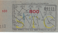 Turkey, Ottoman Empire, 40 Paras, UNC(-), 
UNC(-)
Tram Ticket
Estimate: USD 30-60
