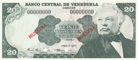 Venezuela, 20 Bolívares, 1977, UNC, p53bs, SPECIMEN
UNC
Estimate: USD 20-40