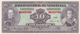Venezuela, 10 Bolívares, 1986, UNC, p61as, SPECIMEN
UNC
Estimate: USD 20-40