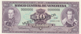 Venezuela, 10 Bolívares, 1992, UNC, p61cs, SPECIMEN
UNC
Estimate: USD 20-40