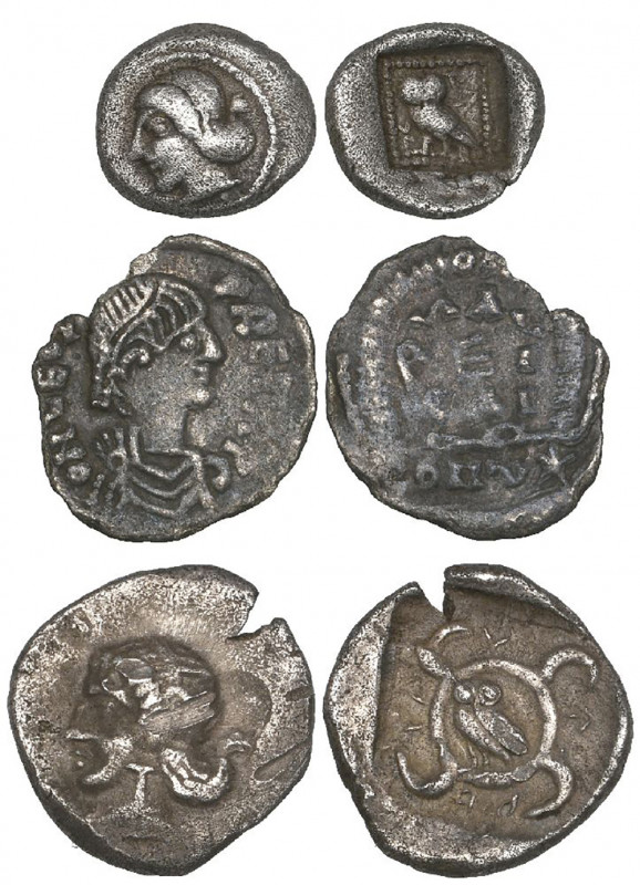 Lycian dynasts, 5th century BC, Teththiweibi, obol, female head left, rev., owl,...