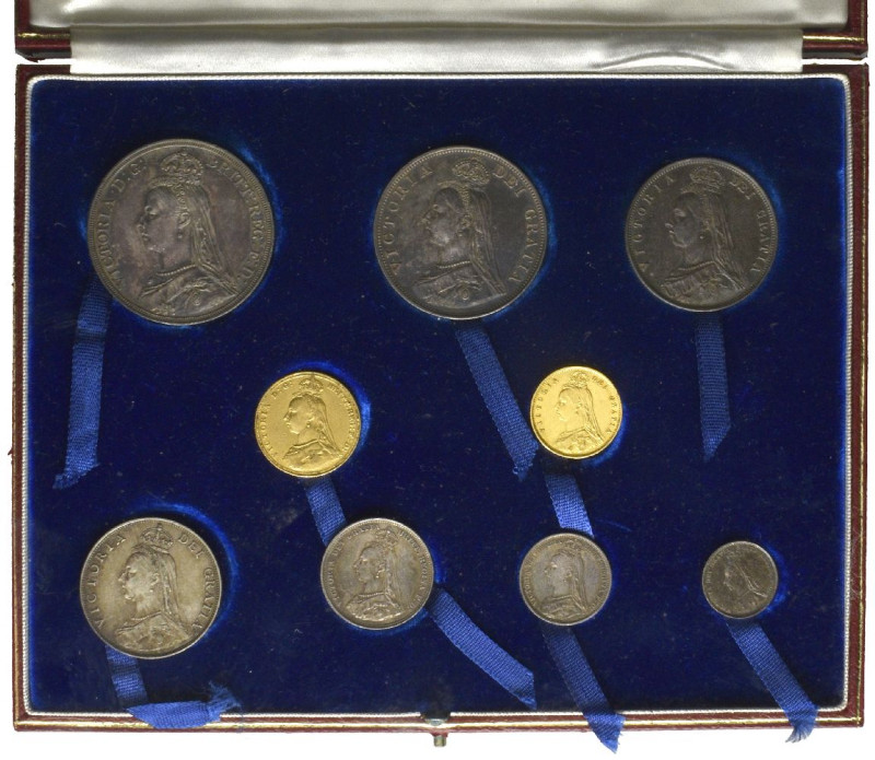 Victoria, Jubilee, 1887, specimen sets of currency coins (3), the first of 9 coi...