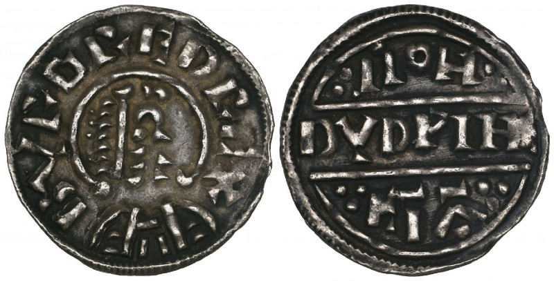 Kings of Mercia, Burgred (852-74), penny, unbroken lunettes type, moneyer Dudwin...
