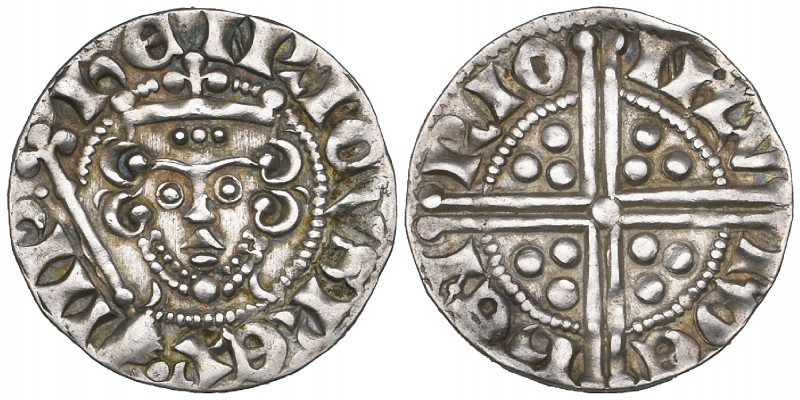 Henry III (1216-72), Long Cross coinage, Class 5a2 penny, London, moneyer Henri,...