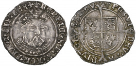 Henry VIII (1509-47), Third coinage (1544-47), groat, Tower mint, m.m. lis both sides, bust 1, rev., annulet in forks of cross, 2.49g (N. 1844; S. 236...