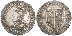 Elizabeth I (1558-1603), Milled coinage (1560-71), shilling, m.m. star, decorated dress, small size (29.5mm), 6.15g (N. 2023; S. 2592), slight creasin...