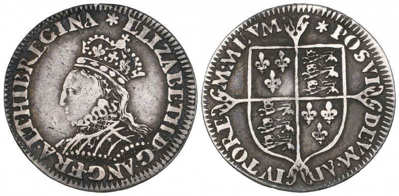 Elizabeth I, Milled coinage, halfgroat, m.m. star, decorated dress, 1.00g (N. 20...
