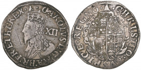 Charles I, Tower mint, shilling, m.m. bell, group E, rev., reads CHRISTTO (T double-punched in die), 5.66g (type as N. 2225; S. 2791), scratch in obve...