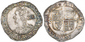 Charles I, Tower mint, shilling, Group F, m.m. triangle, Sixth large “Briot” bust left, with stellate laced collar, 6.03g (N. 2231; S. 2799), flan sli...