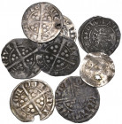 Miscellaneous Hammered pennies (8), Long Cross to Henry VI, some pierced and clipped, mostly fair to fine, toned, with various old pen and ink envelop...