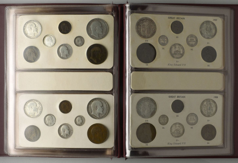 Victoria-George V, a collection of currency silver and bronze coins (222), arran...