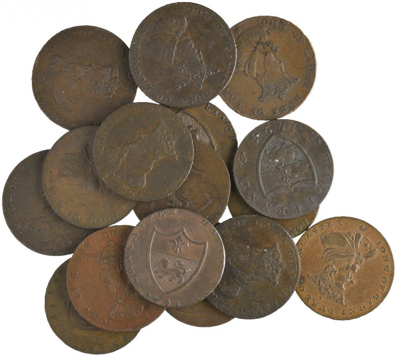 Lancashire, Lancaster, Thomas Worswick and Son, halfpennies (9), 1791 (2) (D. & ...