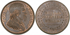 Warwickshire, Isaac Perrins, penny, 1789, bust of Perrins right, rev., legend (D. & H. 13), virtually mint state, with mint lustre

Estimate: GBP 12...