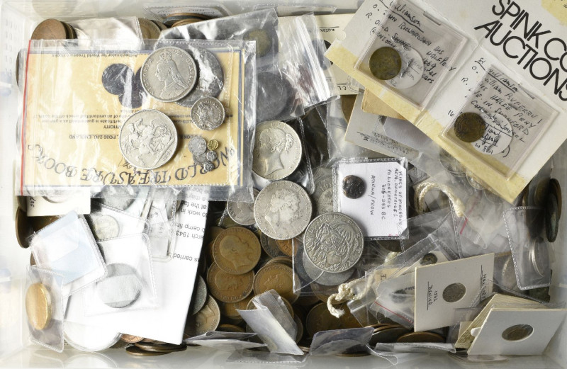 Miscellaneous British and world coins (many hundreds), including crowns (3), 181...