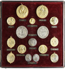 Elizabeth I – Cromwell, a set of late 19th century uniface electrotypes of medals in the British Museum, comprising Defeat of the Armada, Philip & Mar...
