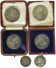 Charles I, Birth of Prince Charles, 1630, silver medal, 24mm (MI 256/36; Eimer 116b), very fine; and small size official silver medals for Diamond Jub...