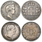 Greece, Otho (1832-62), 5 drachmai, 1833A, Paris, head right, rev., crowned Greek arms, below value and date surrounded by anchor and star mintmarks (...