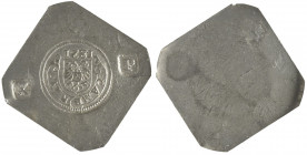 France, Cambrai, Besieged by the Spaniards 1581, uniface lead 10 patards klippe, city arms, date above (the 5 retrograde) (vL. 1, 294), a later striki...